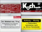 Koch-Anhänger 150x300cm 750kg|Typ U7|Koch Anhänger 750 kg Flachplane Profi blau – Bild 14