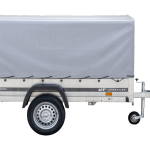 Anhänger Pkw 230×125 Garden Trailer 230 KIPP Unitrailer 750 kg mit Stützrad, Hochplane und Hochspriegel