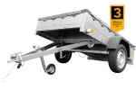 Anhänger für Pkws Garden Trailer 201 KIPP 200×125 cm 750 kg [mit Flachplane, Stützrad und Flachplaneträger] – Bild 4