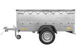 Anhänger kippbar GARDEN TRAILER 201 KIPP mit zusätzlichen Bordwänden, Stützrad und Flachplane – Bild 5